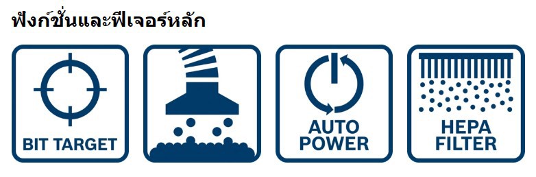 ชุดดูดฝุ่น Bosch GDE 12 สำหรับสว่าน รุ่น GBH 185-LI