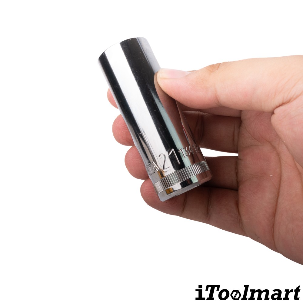ลูกบล็อกยาว 21 mm. 1/2 นิ้ว 6 เหลี่ยม SATA 13412