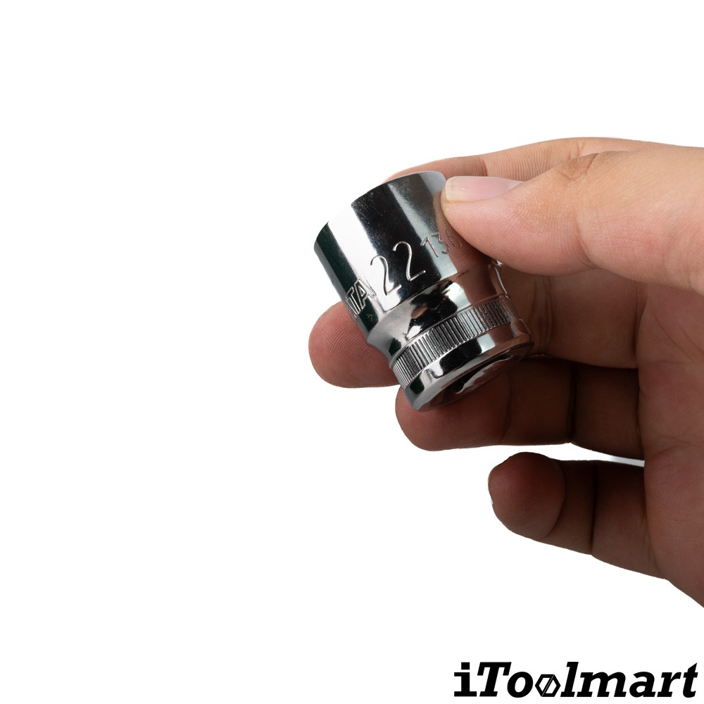 ลูกบล็อกสั้น 22 mm. 1/2 นิ้ว 12 เหลี่ยม SATA 13613