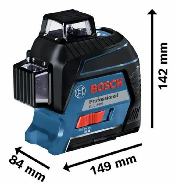 เลเซอร์แบบเส้น BOSCH GLL 3-80 พร้อมขาตั้ง BT150