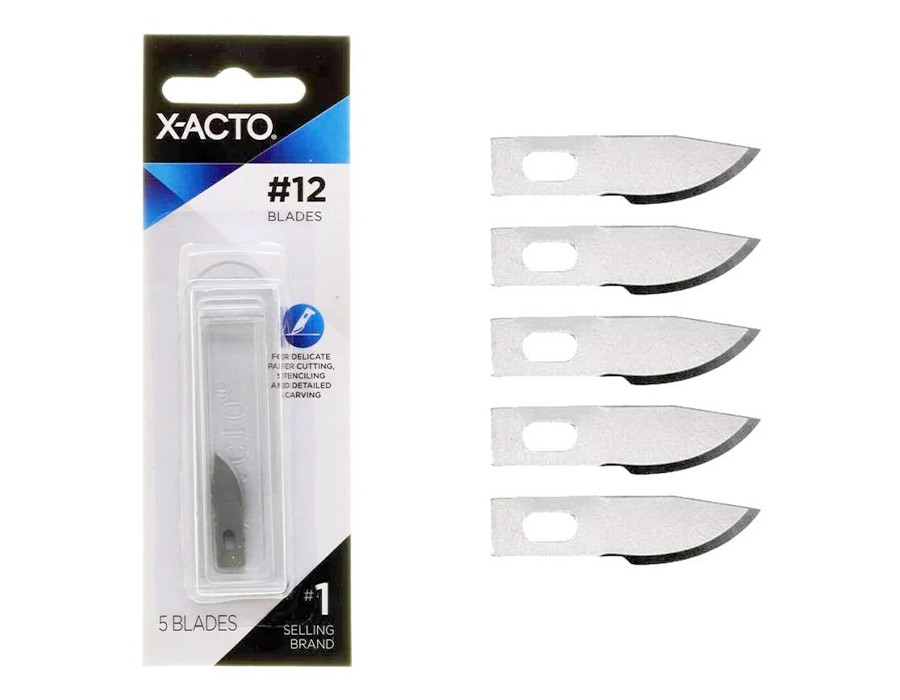 ใบมีด X-ACTO TYPE A No.12 Mini Curved Carving X212 (ชุด 5 ใบ)