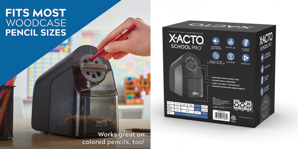 กบเหลาดินสอไฟฟ้า X-ACTO 1670X School Pro