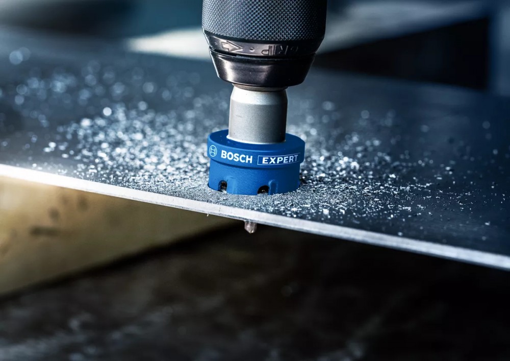 โฮลซอว์ Bosch สำหรับเจาะเหล็กและสแตนเลส TCT EXPERT Sheet Metal ขนาด 30 มม.
