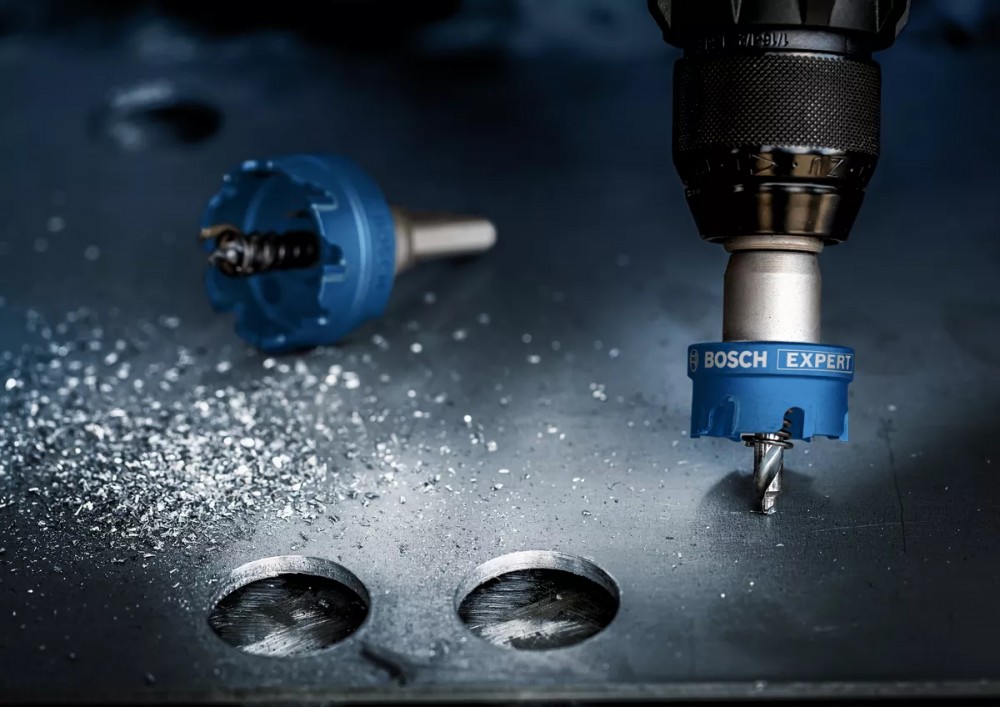 โฮลซอว์ Bosch สำหรับเจาะเหล็กและสแตนเลส TCT EXPERT Sheet Metal ขนาด 30 มม.