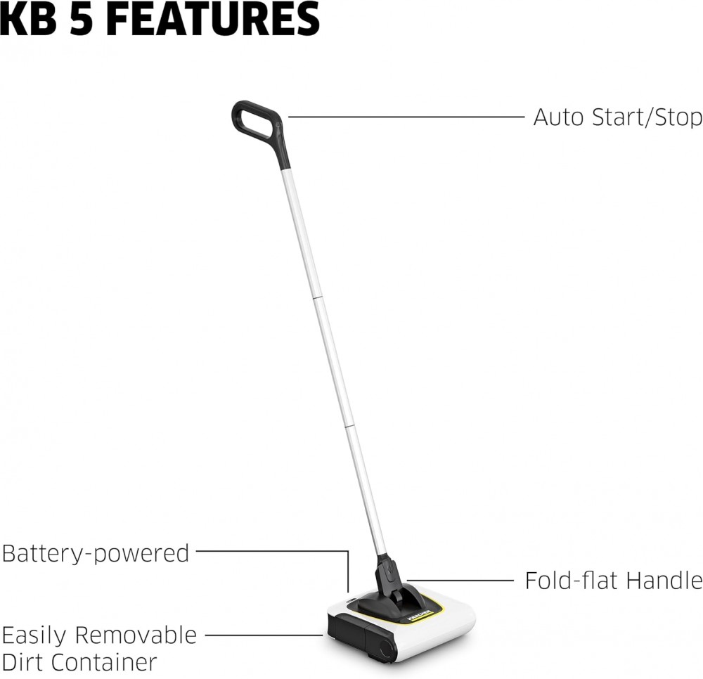เครื่องดูดฝุ่นไร้สาย ไม้กวาดไฟฟ้า Karcher KB 5 1.258-050.0