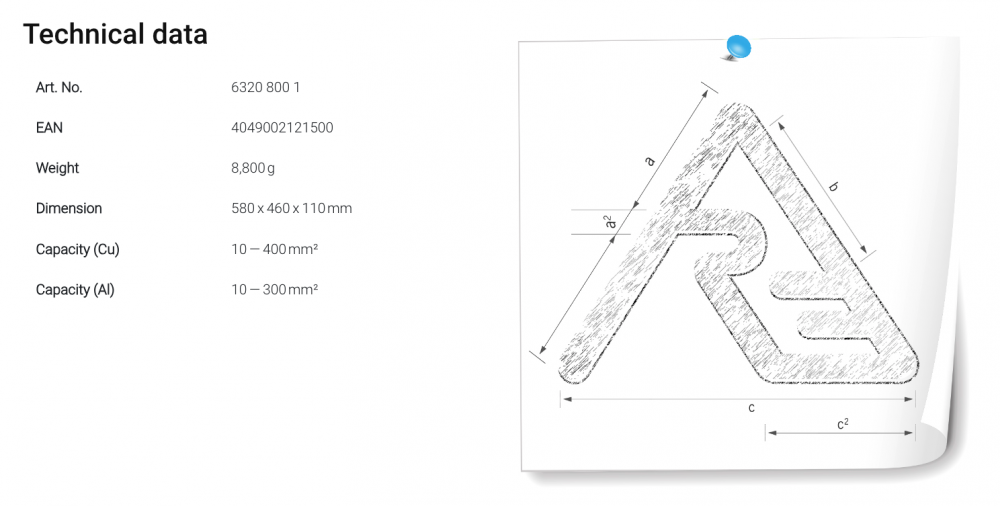 คีมย้ำสายไฟแบตเตอรี่ ไฮดรอลิก APZ 80 Rennsteig 6320 800 1