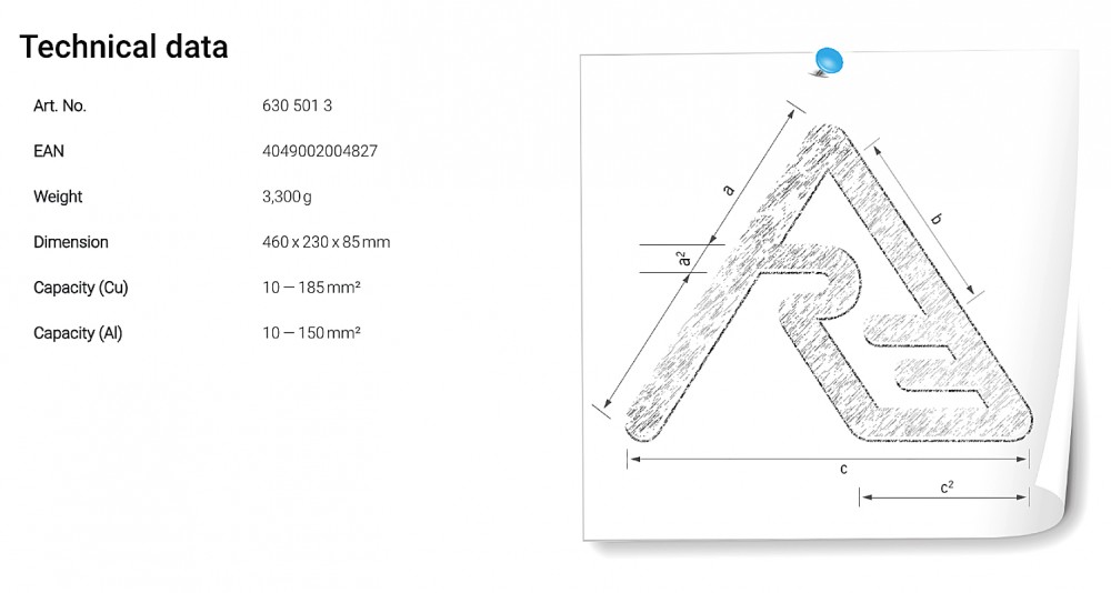คีมย้ำสายไฟ ไฮดรอลิค แบบมือกด HPZ 50.1 Rennsteig 630 501 3