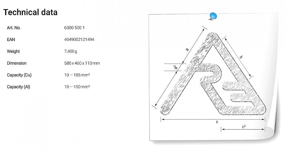 คีมย้ำสายไฟ ไฮดรอลิค ใช้แบตเตอรี่ APZ 50 Rennsteig 6300 500 1