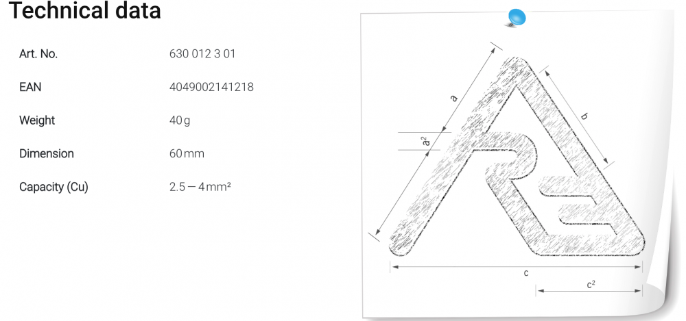 ชุดหัวย้ำ ดายย้ำ Locator 50.012 For MTA Rennsteig 630 012 3 01 สำหรับคีมย้ำสายไฟ ไฮดรอลิค APZ 50,&nbsp;HPZ 50.1
