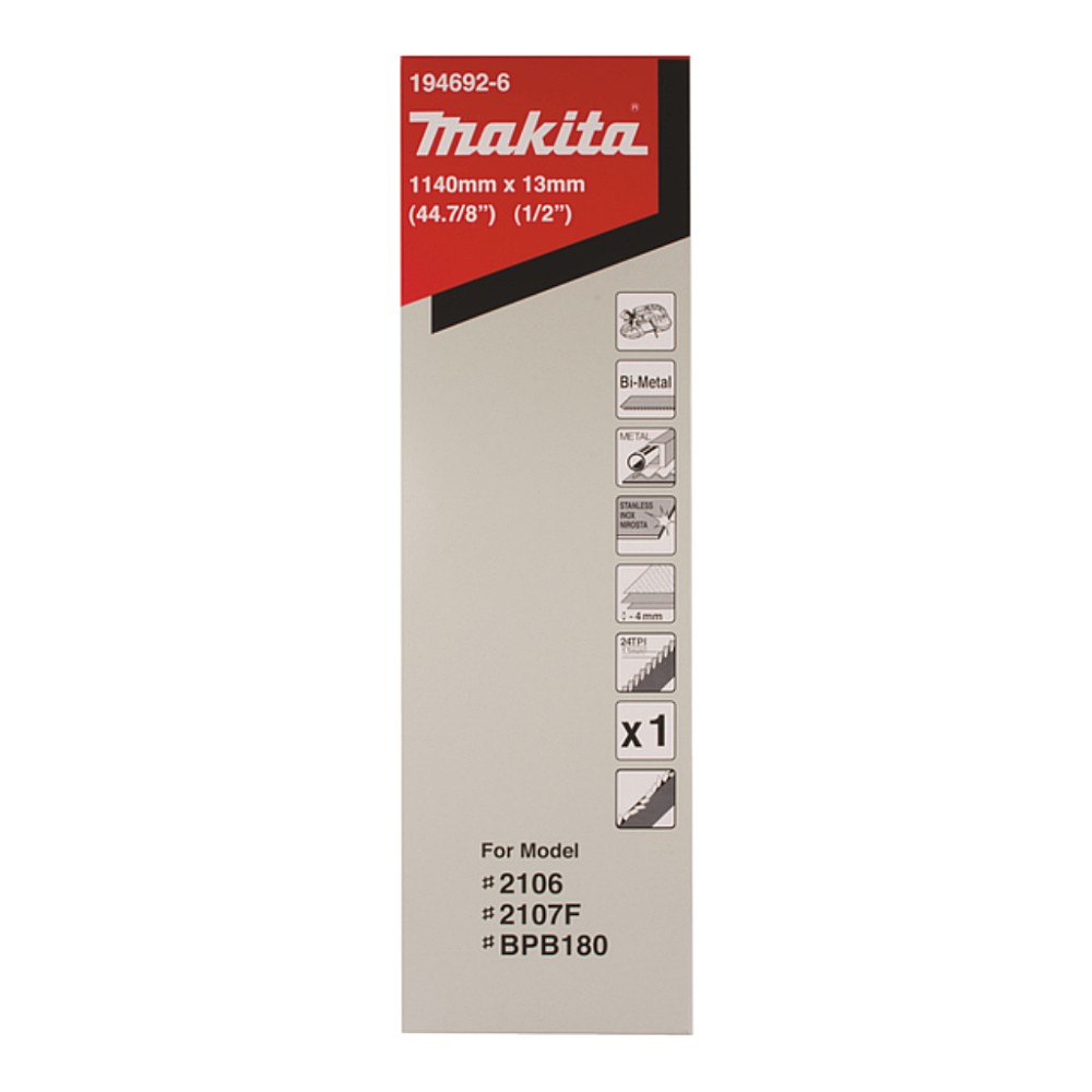 ใบเลื่อยสายพาน Makita 194692-6 24 Tpi สำหรับเครื่อง DPB181