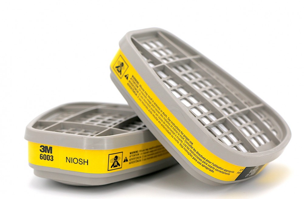 ตลับกรอง 3M 6003 ตลับกรองไอระเหยสารตัวทำละลาย และไอกรด (2ชิ้น)