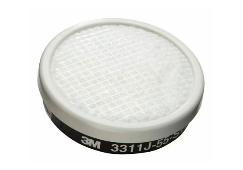 ตลับกรอง 3M 3311J-55 ตลับกรองไอระเหยสารตัวทำละลายพร้อมแผ่นกรองฝุ่น ละออง 7010612849