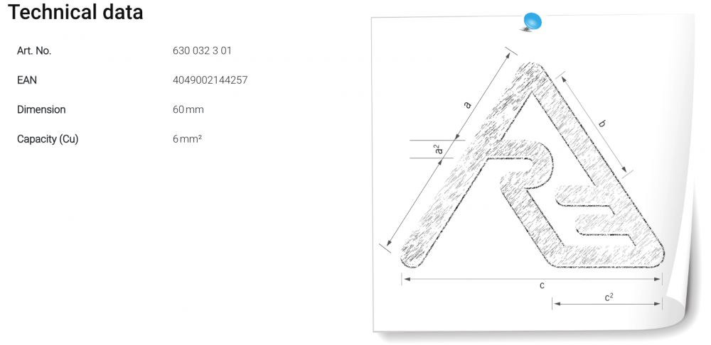 ชุดหัวย้ำ ดายย้ำ Locator 50.032 For MTA Rennsteig 630 032 3 01 สำหรับคีมย้ำไฮดรอลิค APZ 50, HPZ 50.1
