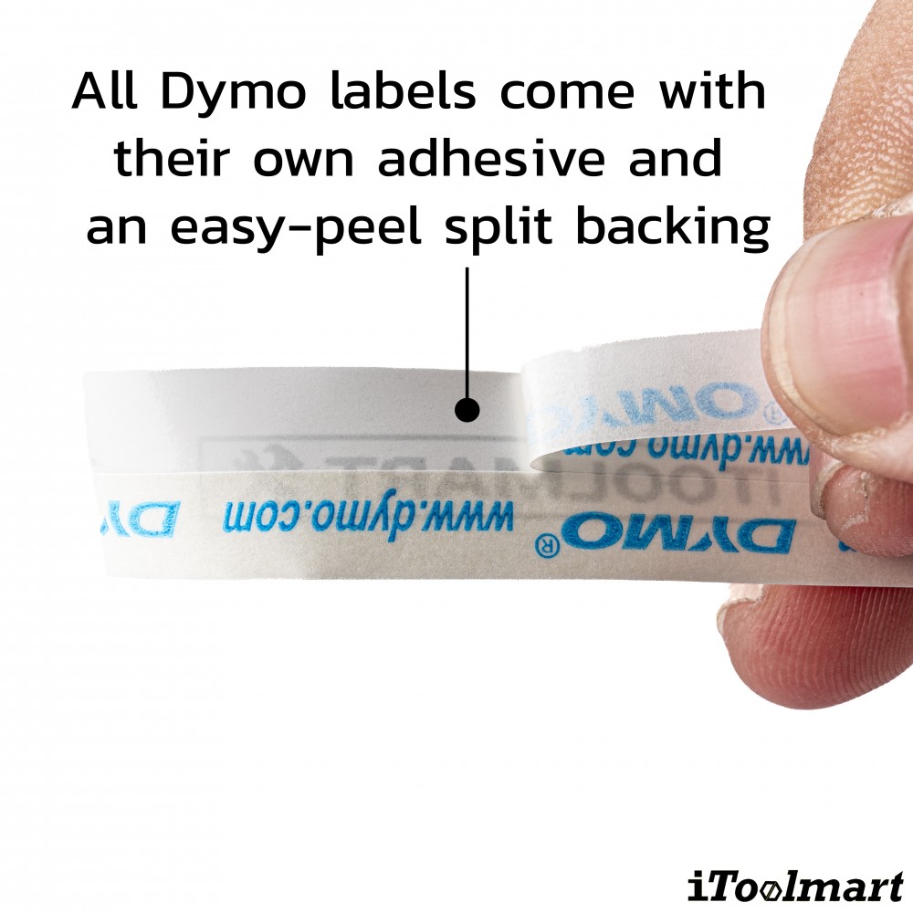 Tape plastic DYMO S0721660 LETRATAG 12 mm. x 4 m. WHITE