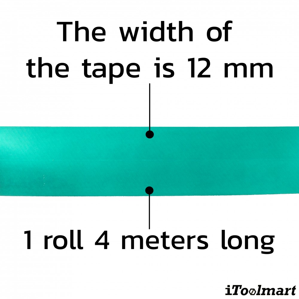 Tape plastic DYMO S0721640 Letratag 12 mm. x 4 m. GREEN