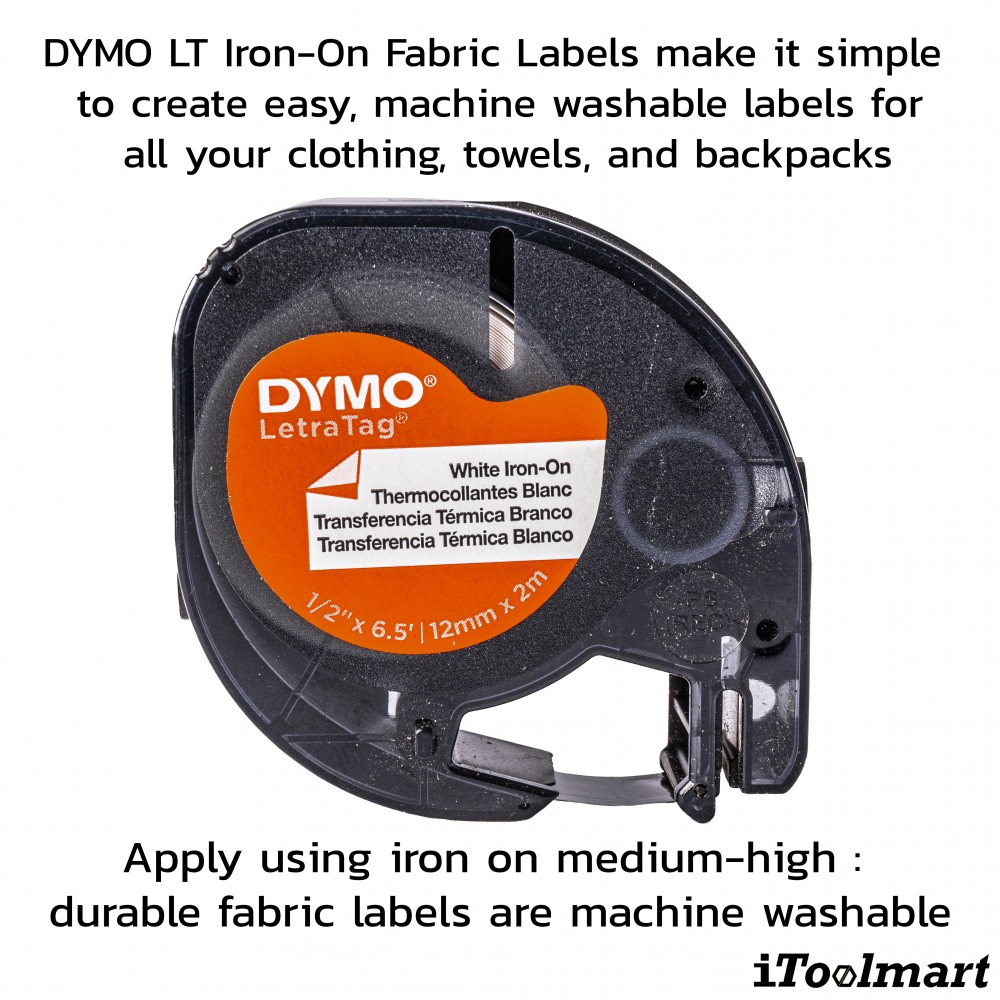 Tape DYMO S0718850 Letratag IRON-ON 12 mm. x 2 m.