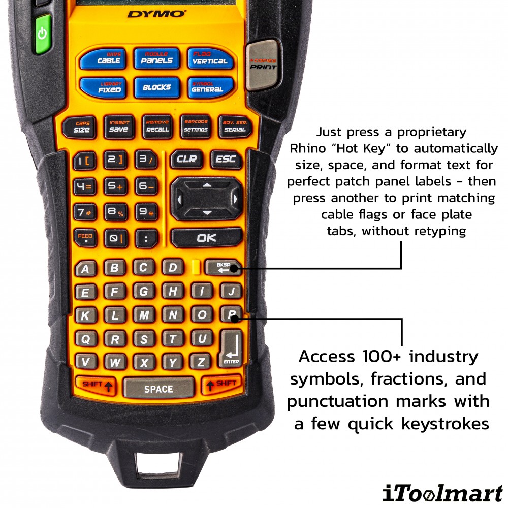 DYMO Rhino 5200 QWERTY 19MM EU