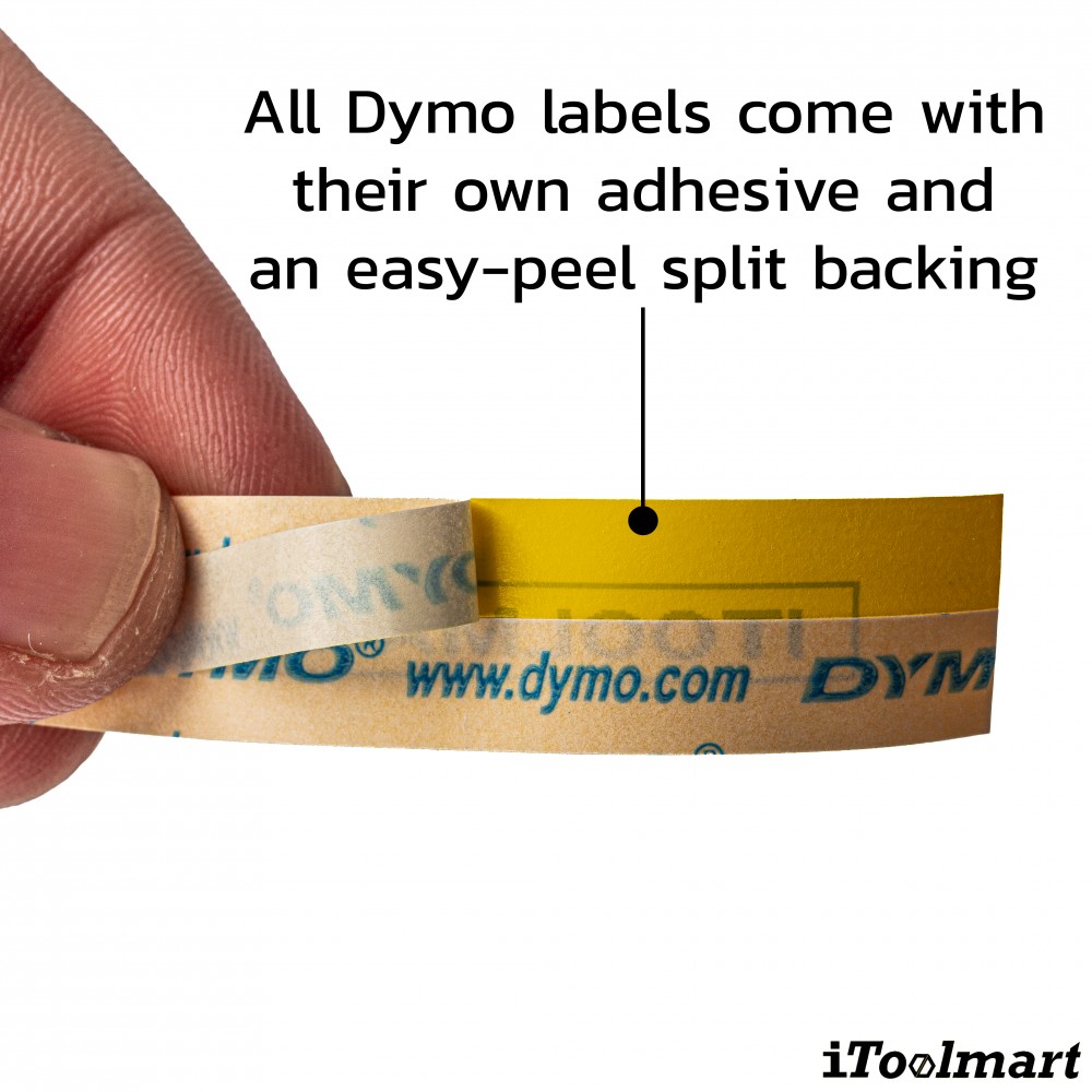 Tape plastic DYMO S0721620 LETRATAG 12 mm. x 4 m. YELLOW