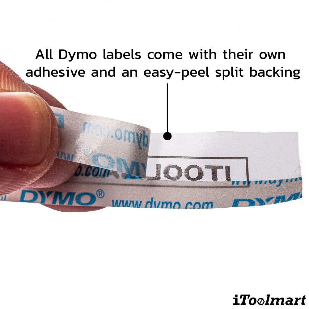 TAPE PLASTIC DYMO S0721530 LETRATAG 12 mm. x 4 m. CLEAR