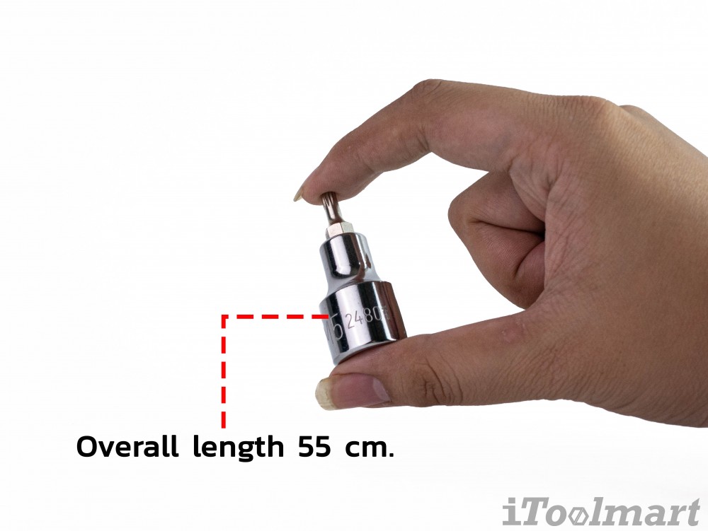 ลูกบล็อกเดือยโผล่ 1/2 นิ้ว 12PT SATA 24801 ขนาด M5x50 mm