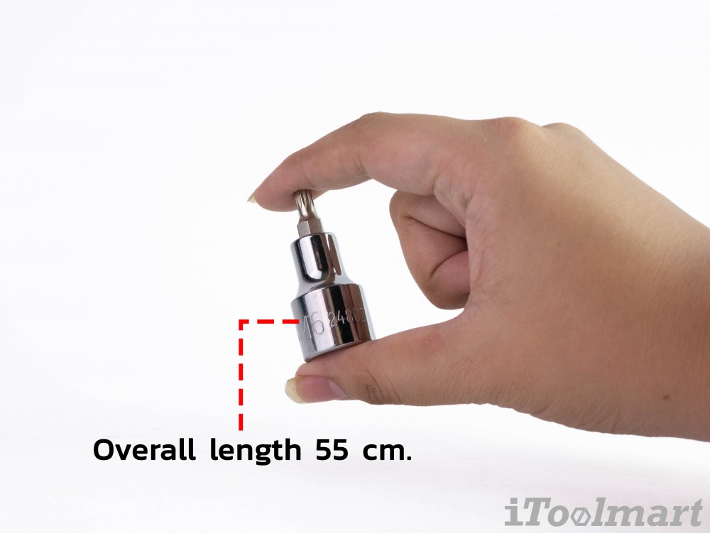 ลูกบล็อกเดือยโผล่ 1/2 นิ้ว 12PT SATA 24802 ขนาด M6x50 mm