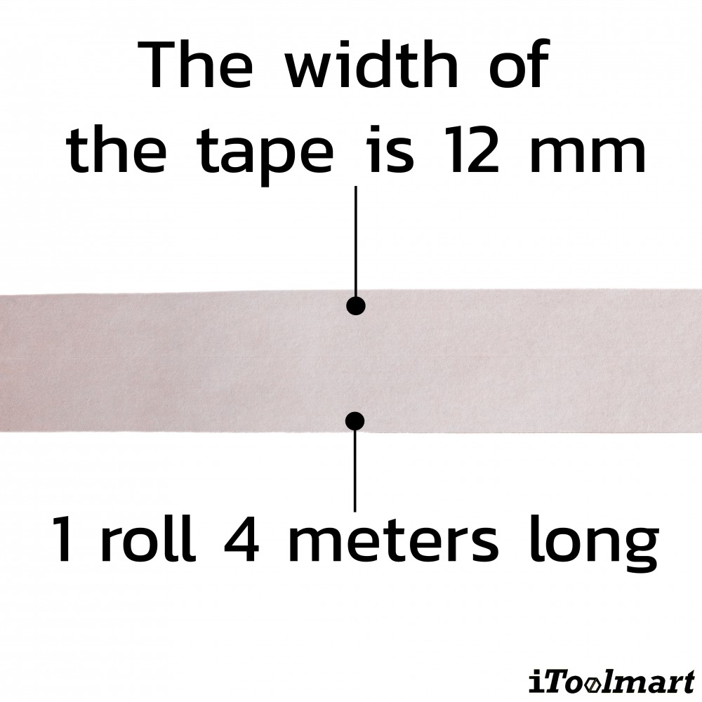 Tape paper DYMO S0721510 Letratag 12 mm. x 4 m. White