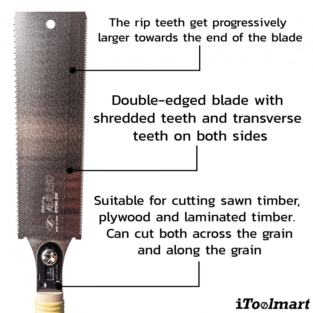 Carpenter saw ZETSAW Ryoba Double Edge 250 mm No.30007