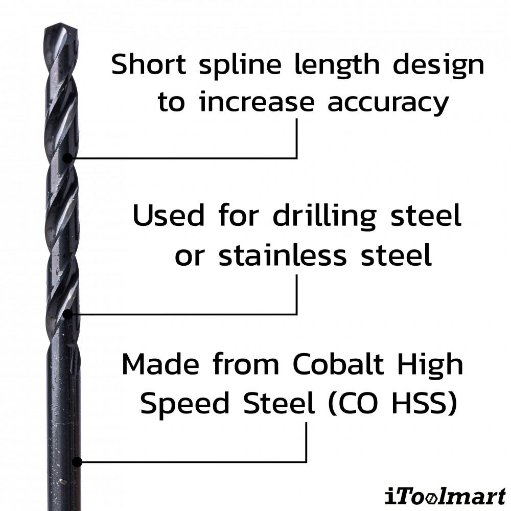 ดอกสว่านเจาะสแตนเลส อย่างดี ONISHI NO 26 ขนาด 4 0 mm โคบอลต์ ก้าน HEX