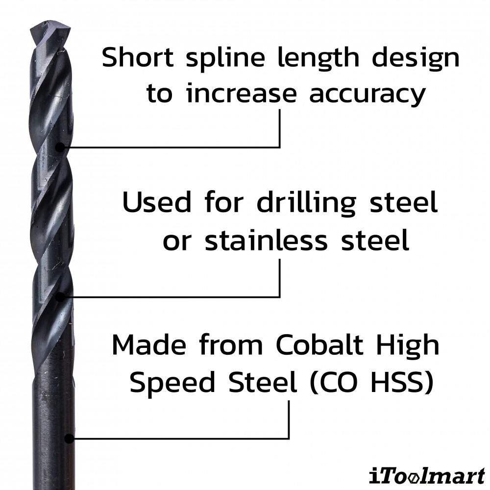 ดอกสว่านเจาะสแตนเลส อย่างดี ONISHI NO 26 ขนาด 6 0 mm โคบอลต์ ก้าน HEX