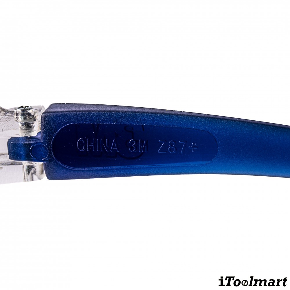 แว่นตานิรภัย เลนส์ใส ขาแว่นสีฟ้า 3M™ V34 Virtua Sport Asian Fit  7100135058 