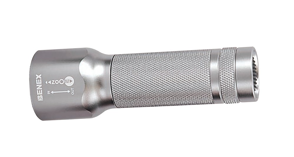 ไฟฉาย LED BENEX Zoom Smart ET 0902 สีเงิน