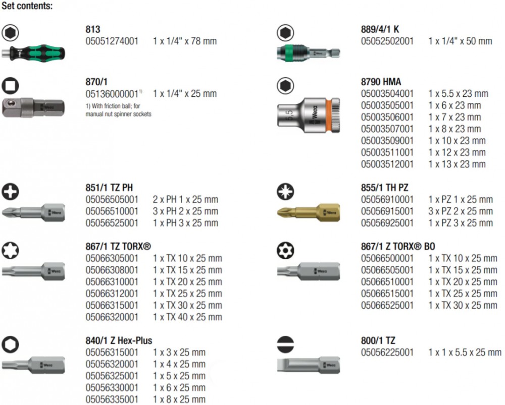 ชุดไขควงและประแจ Wera Tool Check PLUS Kneeling Pad 05134544001  ชุด 40 ชิ้น 