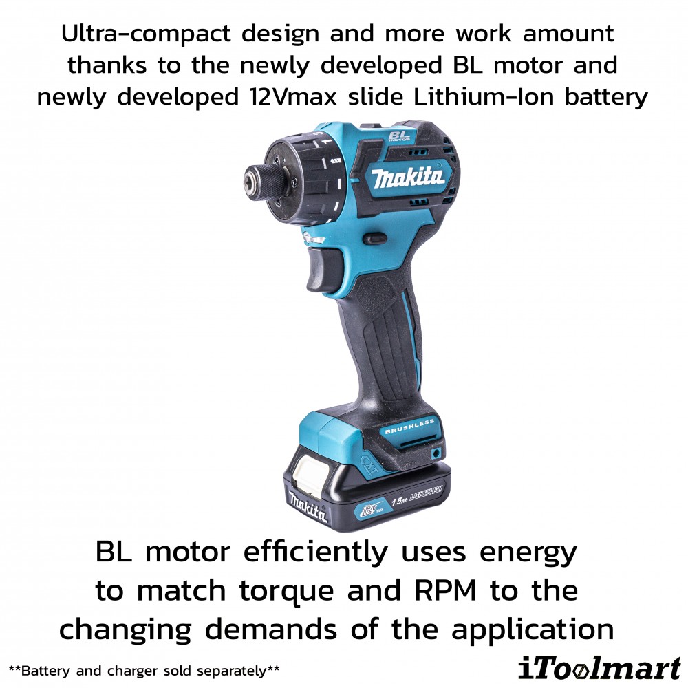 ไขควงคลัชไร้สาย MAKITA DF032Z 12V   BL MOTOR  ตัวเปล่า