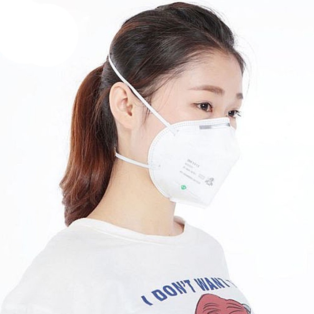 ผ้าปิดจมูก 3M™ 9502+ N95 ป้องกันฝุ่น แบบพับได้ สายคล้องศีรษะ