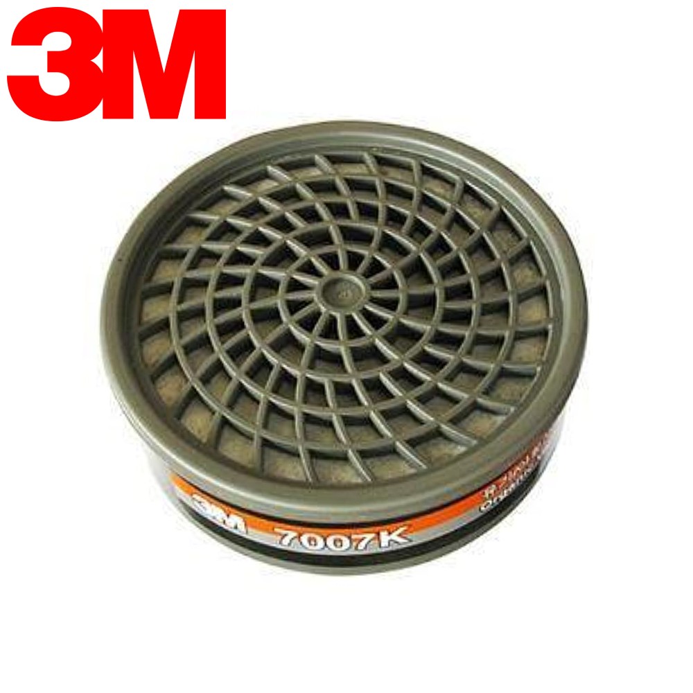 ตลับกรอง 3M 7007K-100 กรองไอระเหยของสารอินทรีย์และกรดแก๊ส  ขนาด 100 CC
