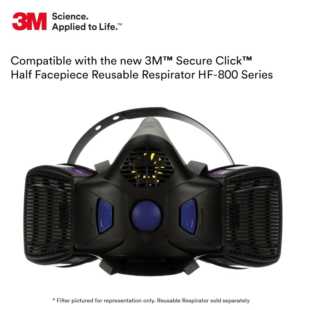 ตลับกรอง 3M D8006 Secure Click™ Multi-Gas/Vapor Cartridge กรองก๊าซและไอระเหยหลากหลายชนิด