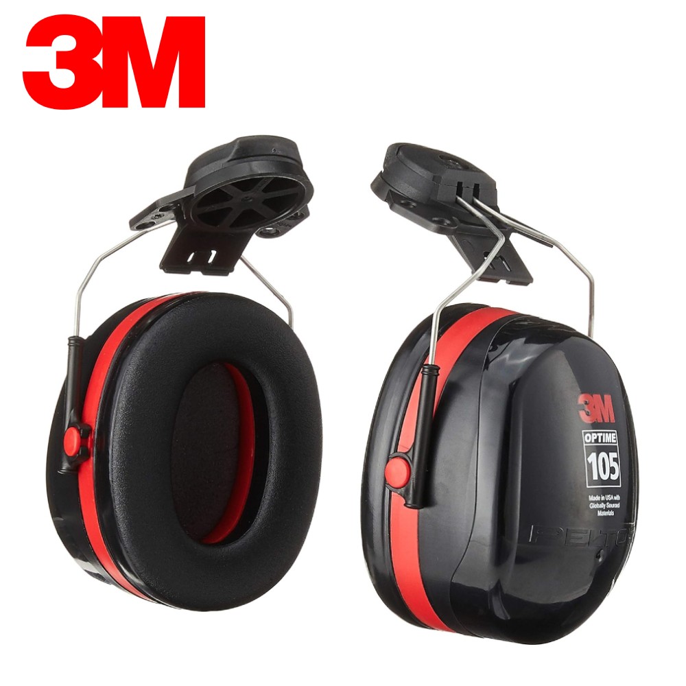 ที่ครอบหูลดเสียง 3M H10P3E PELTOR™ Optime™ 105 Cap-Mount Earmuffs ค่าการลดเสียง 27 เดซิเบล