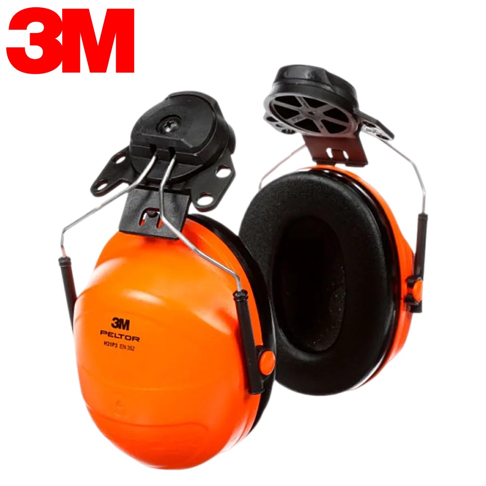 ที่ครอบหูลดเสียง แบบติดหมวกนิรภัย 3M H31P3E PELTOR™ Hi-Viz Earmuffs ค่าการลดเสียง 23 เดซิเบล