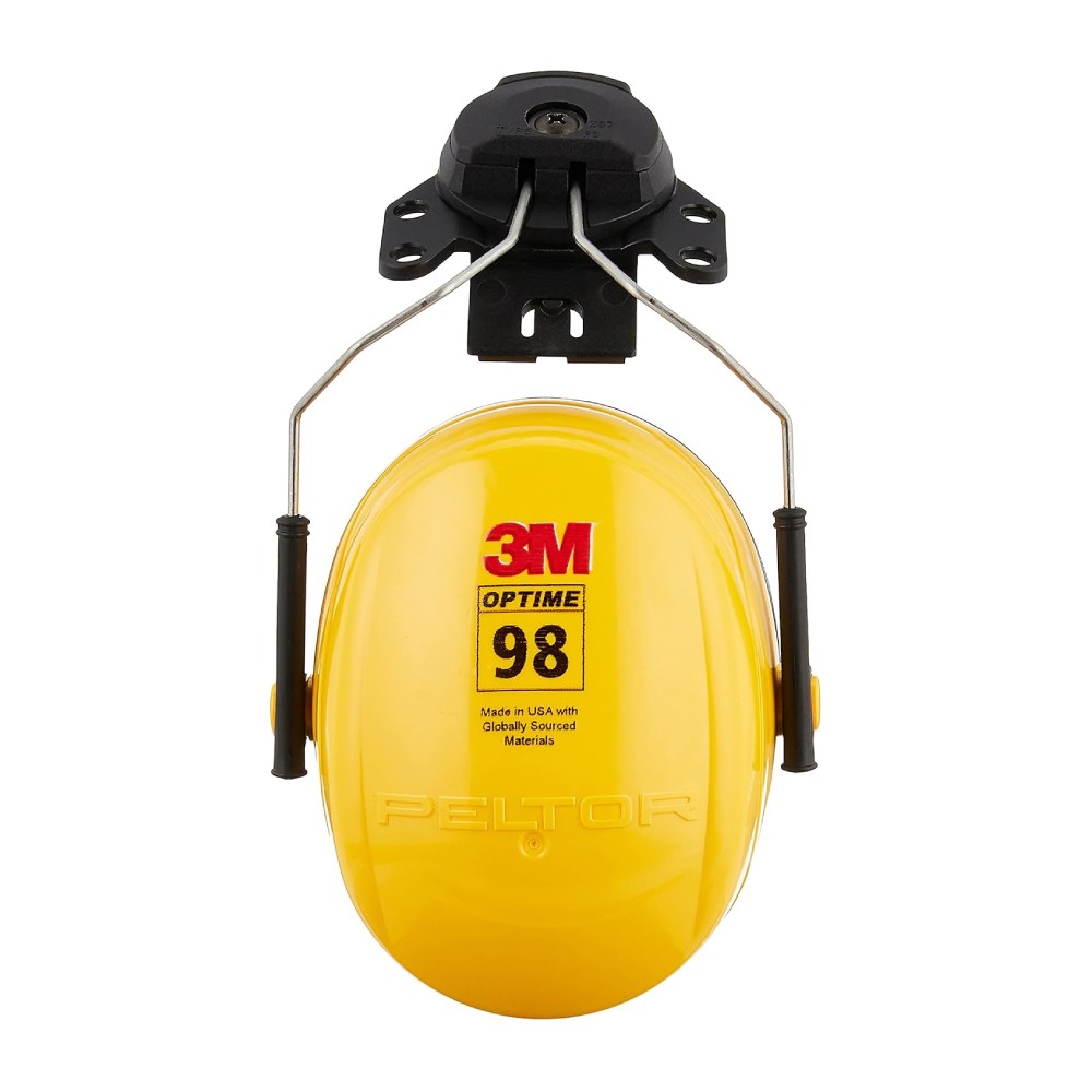 ที่ครอบหูลดเสียง แบบติดหมวกนิรภัย 3M H9P3E PELTOR™ Optime™ 98 Cap-Mount Earmuffs ค่าการลดเสียง 23 เดซิเบล