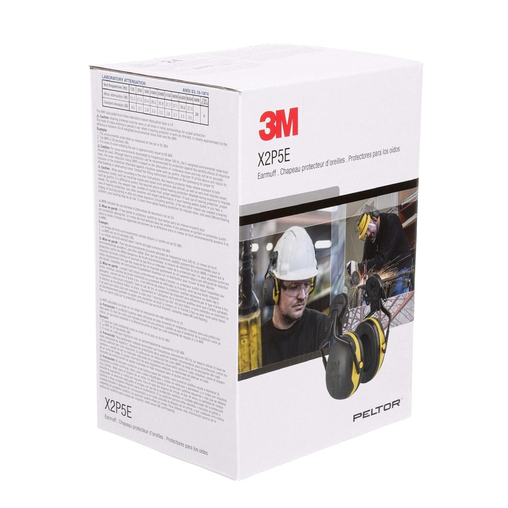ที่ครอบหูลดเสียง แบบติดหมวกนิรภัย 3M X2P5E PELTOR™ X2P5E Earmuffs ค่าการลดเสียง 24 เดซิเบล