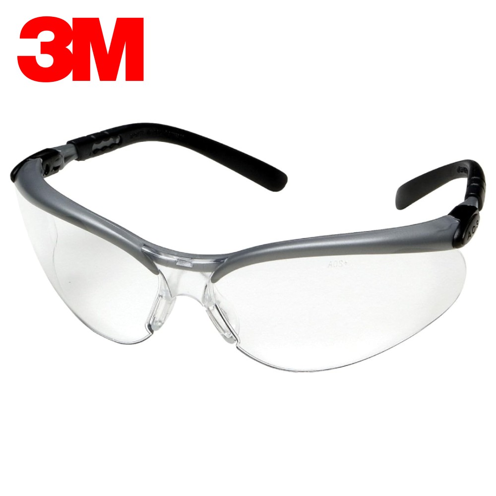แว่นตานิรภัย 3M BX™ 11380 กรอบแว่นสีเทา เลนส์ใส