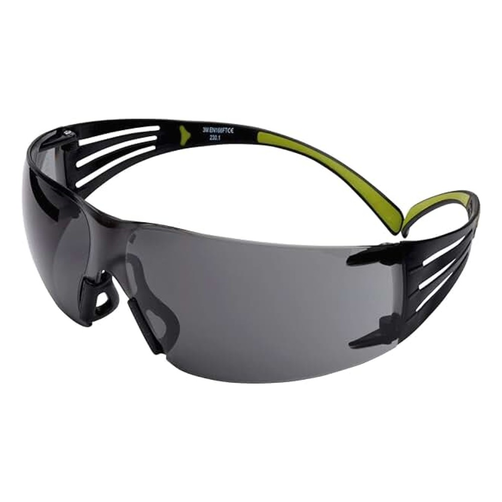 แว่นตานิรภัย 3M SF402AF SecureFit™ เลนส์เทา (แพ็คพลาสติก)