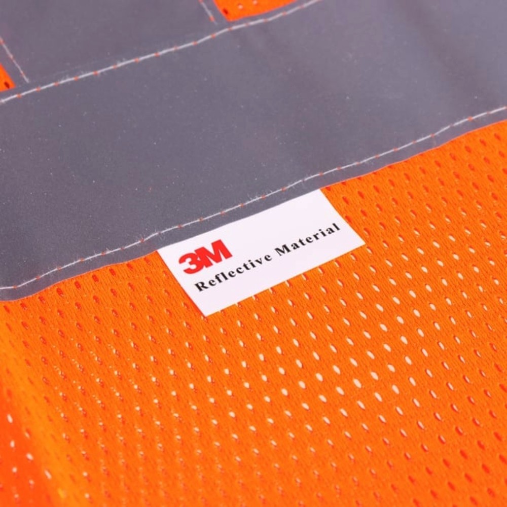 เสื้อกั๊กสะท้อนแสง 3M V05M2 (2925) สีแดงส้ม