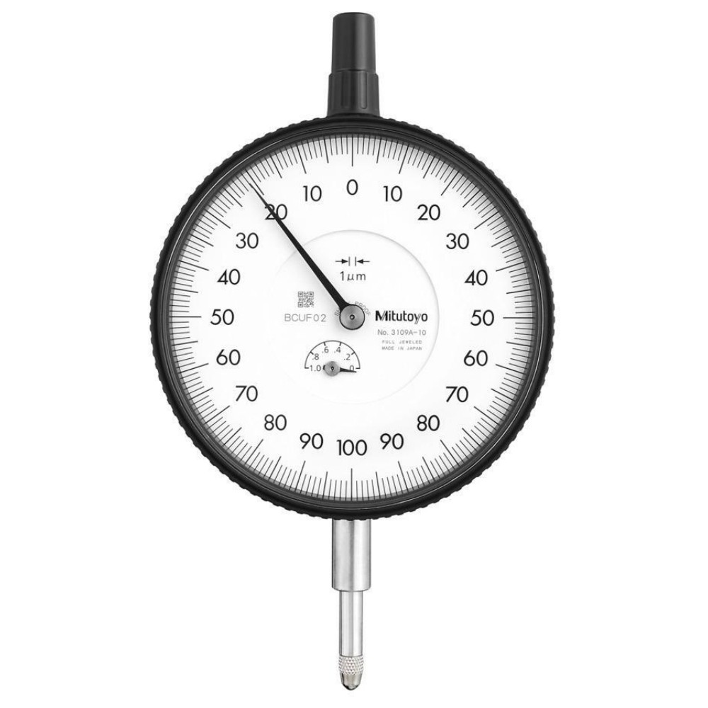 ไดอัลเกจขนาดใหญ่ MITUTOYO 3109AB-10 0-1 mm. (หลังแบน)
