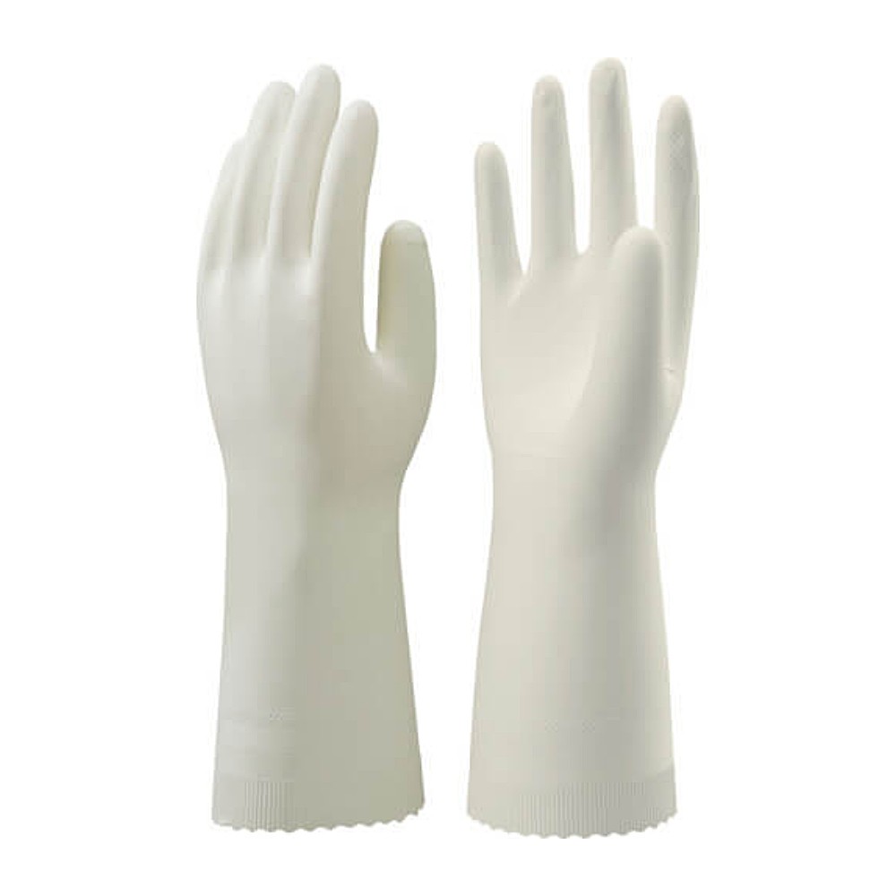 ถุงมือไนไตรล์ SHOWA GLOVES NO135-M10P แบบบาง สีขาว ไซส์ M (10 ชิ้น)