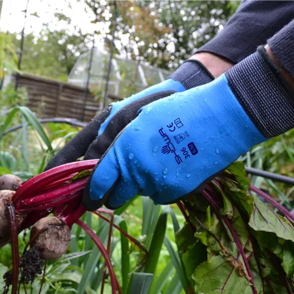 ถุงมือยาง SHOWA GLOVES NO306 Natural rubber full coat gloves Hold ไซส์ M