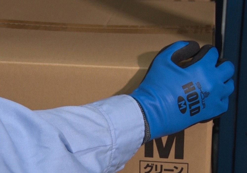 ถุงมือยาง SHOWA GLOVES NO306 Natural rubber full coat gloves Hold ไซส์ M