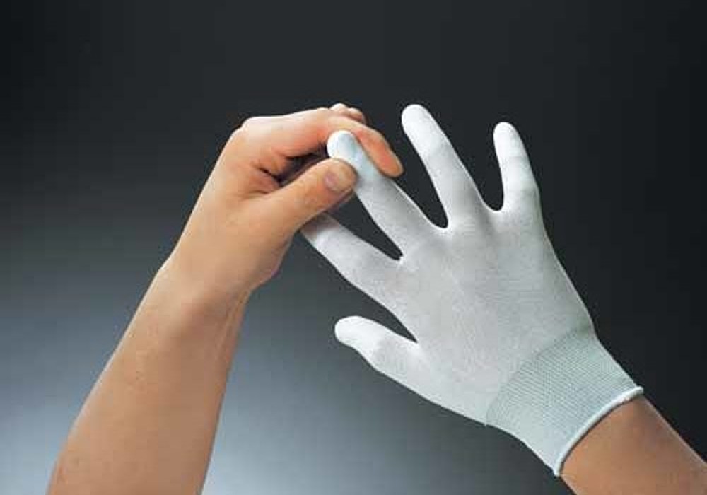 ถุงมือยูรีเทน SHOWA GLOVES B0601-M10P Urethane Fingertip Coat Top Fit Gloves สีขาว Size M (10 คู่)