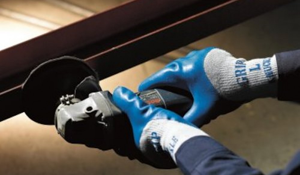 ถุงมือ อเนกประสงค์ SHOWA GLOVES NO313 Rubber Back-opened Gloves Grip ไซส์ S (3 คู่)