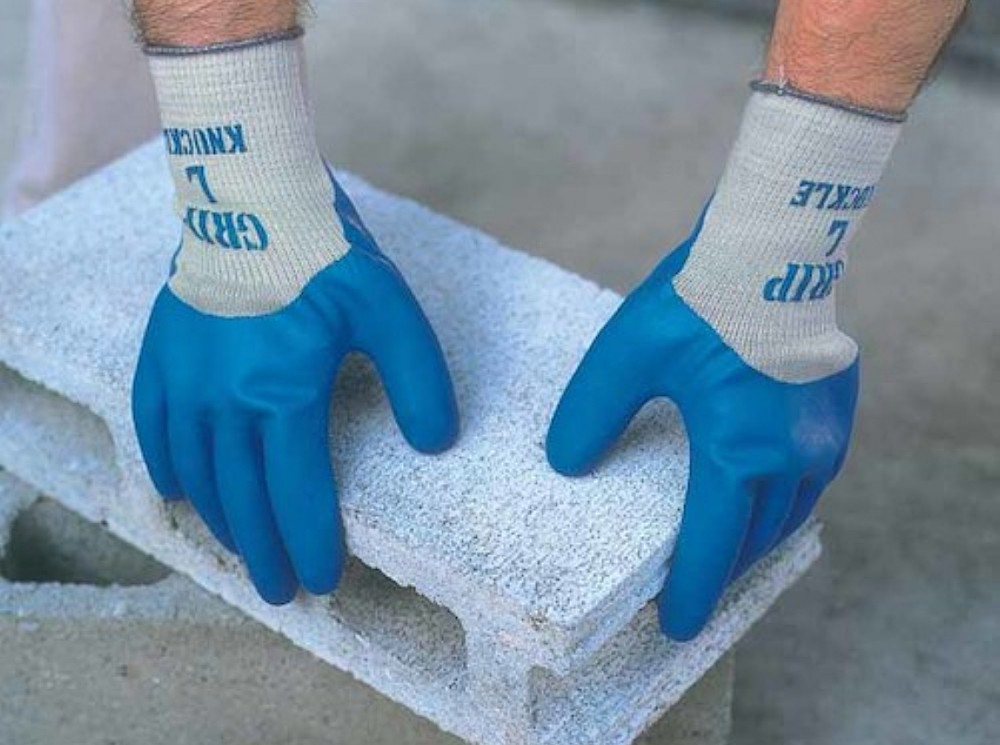 ถุงมือ อเนกประสงค์ SHOWA GLOVES NO313 Rubber Back-opened Gloves Grip ไซส์ S (3 คู่)